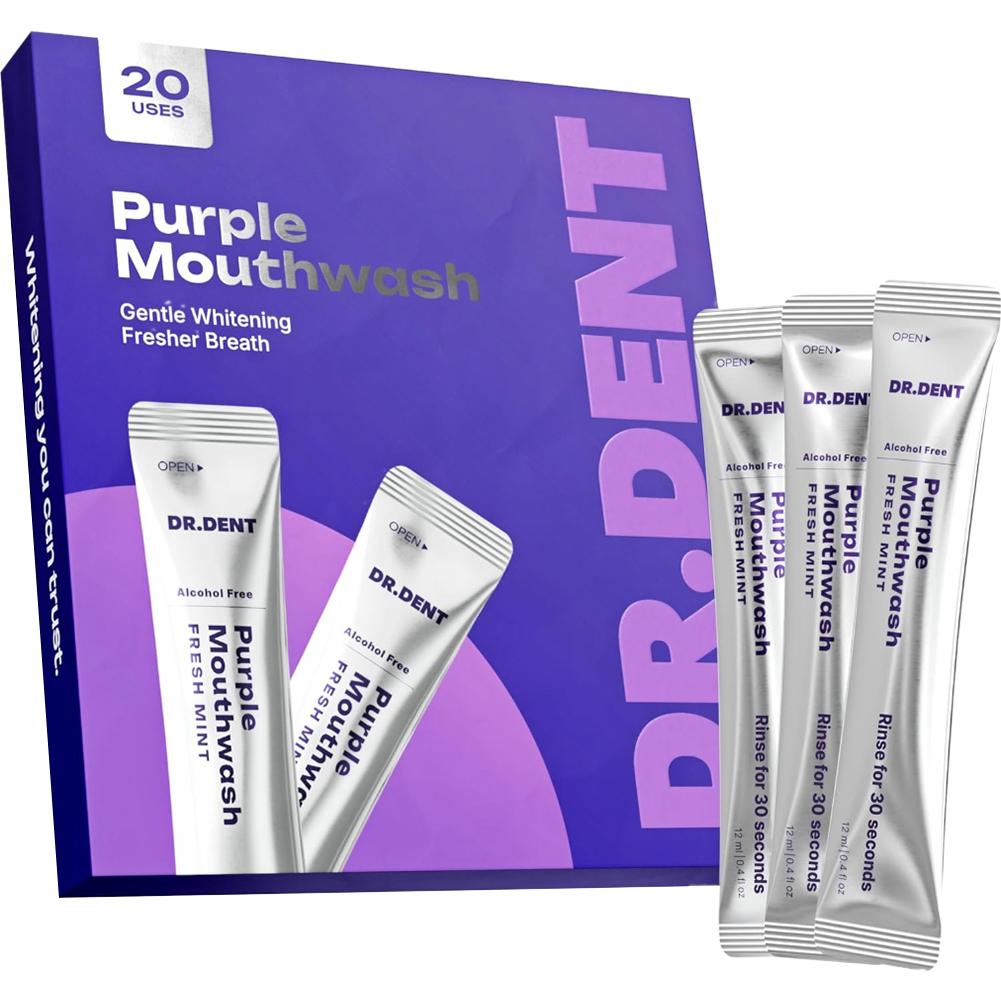 Whitening Mouthwash - Purple Mint Mouthwash Daily Oral Hygiene