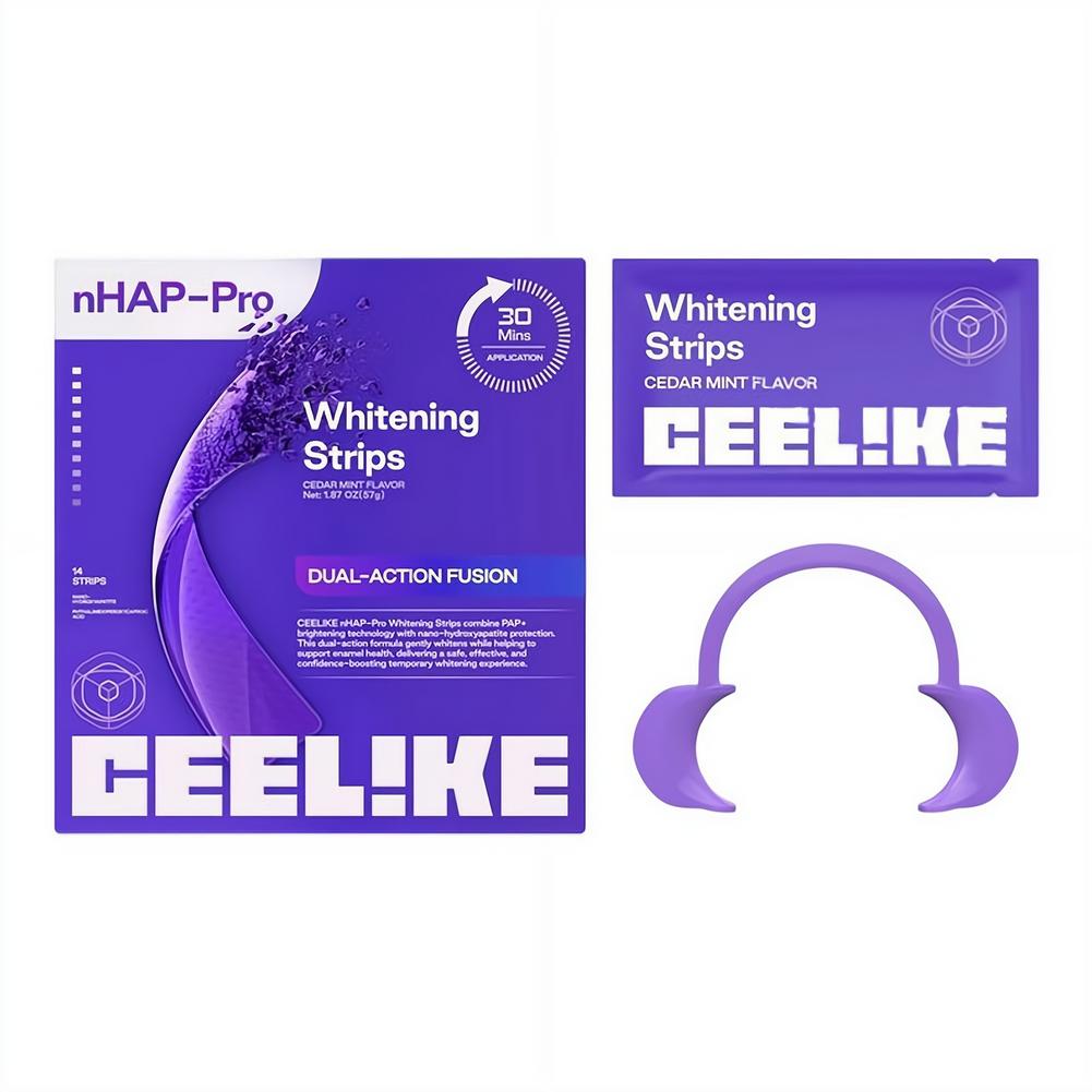 Teeth Whitening Strips Permanent - Purple Teeth Whitening Strip No Sensitive