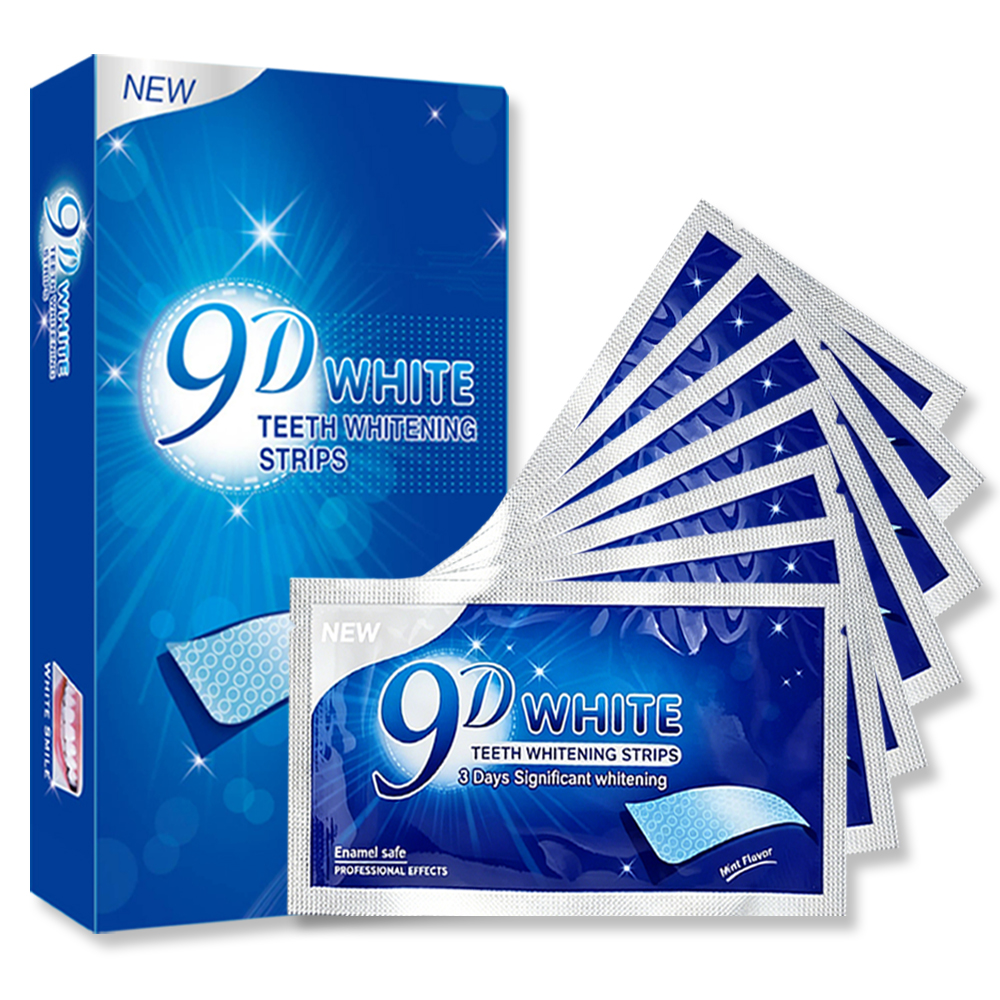 Teeth Whitening Strips Permanent - 9D White Teeth Whitening Strip Non-Sensitive
