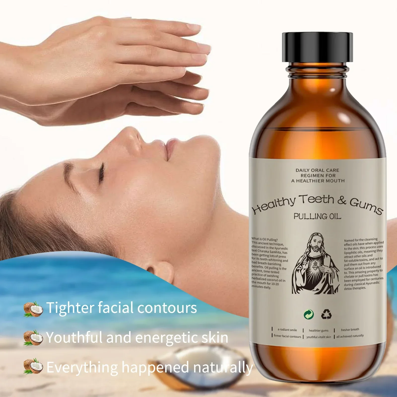 Coconut Pulling Oil Mouthwash  - Whitening Mouthwash recensie en prijs