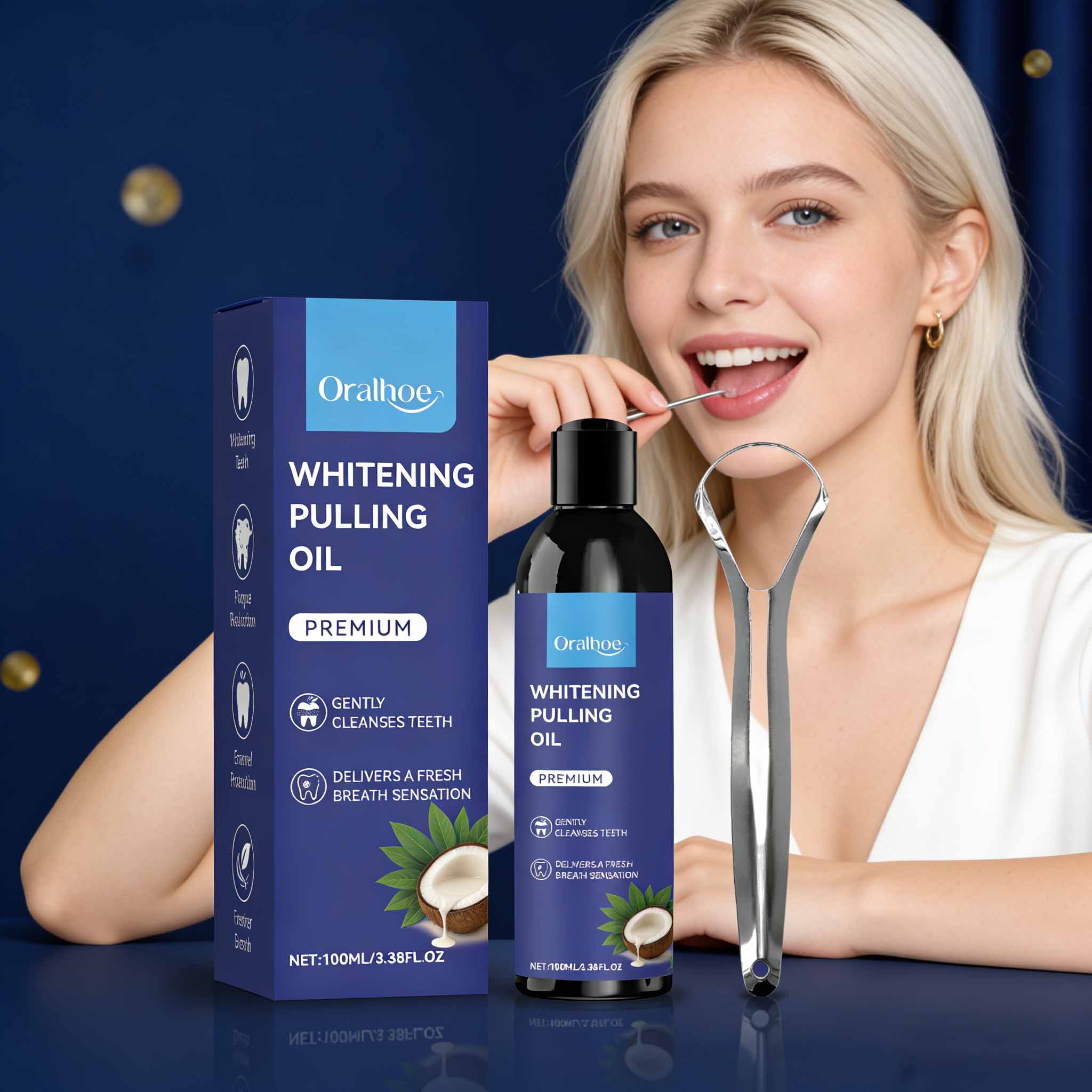 ORALHOE Whitening Pulling Oil  - Teeth Whitening Oil Pulling recensie en prijs
