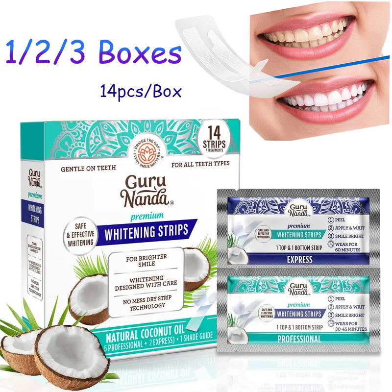 14pcs/box Coconut Oil Teeth Wh - Teeth Whitening Strips Permanent recensie en prijs