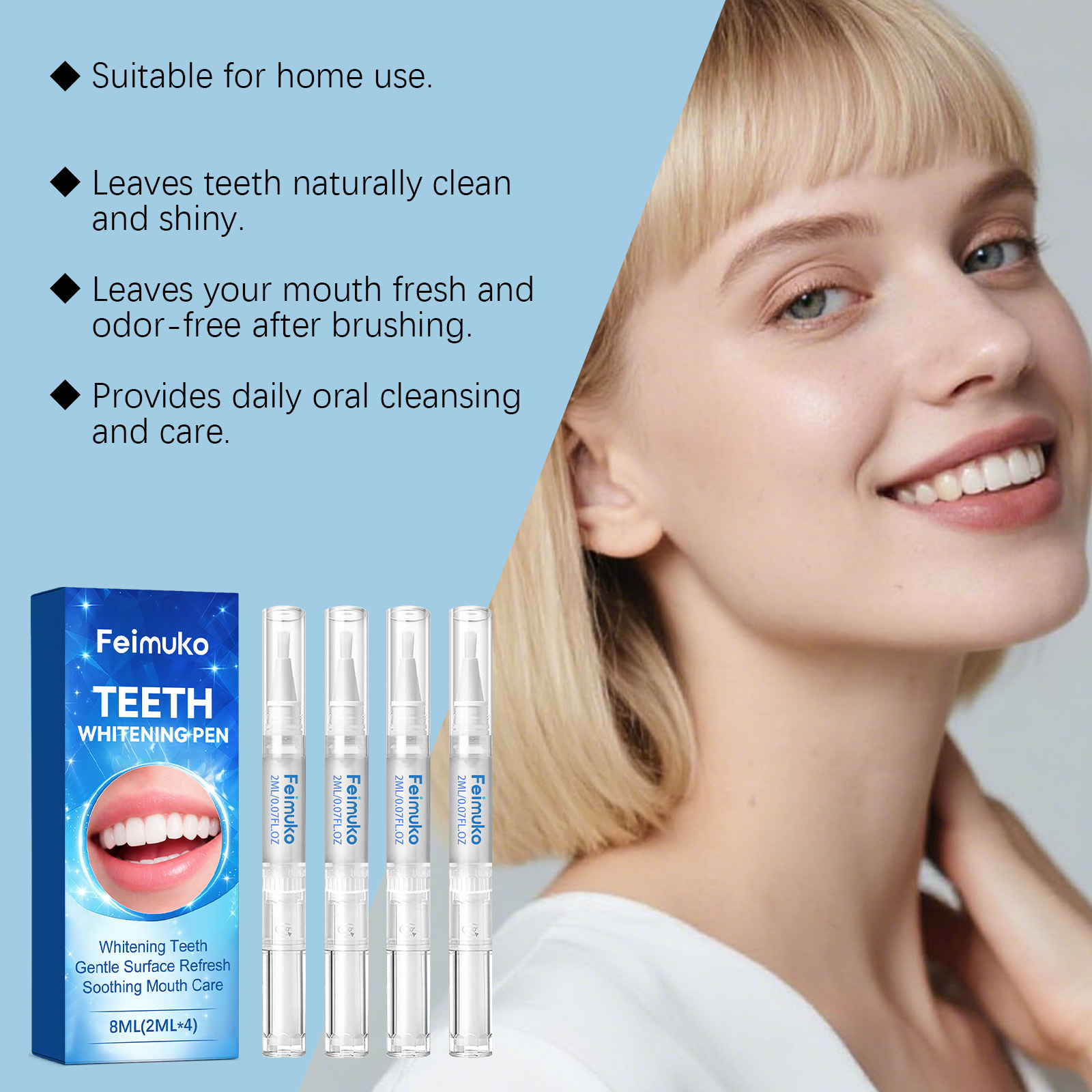 Feimuko 8ml Teeth Gel Pen Gent - Teeth Whitening Near Me recensie en prijs