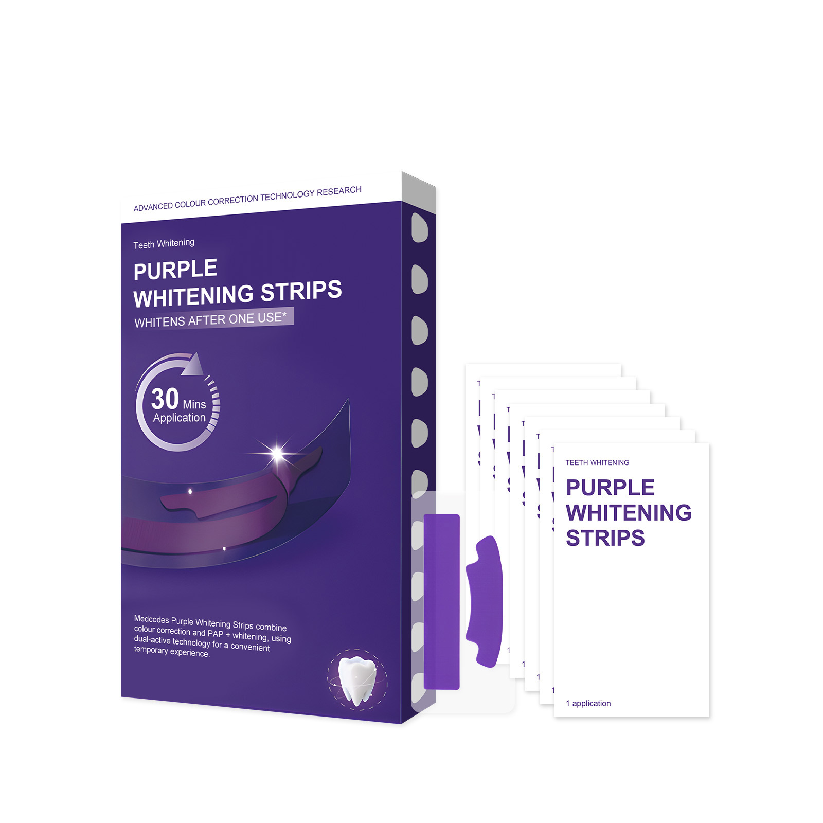 Purple Bright Stain-Removing T - Teeth Whitening Strips Permanent recensie en prijs