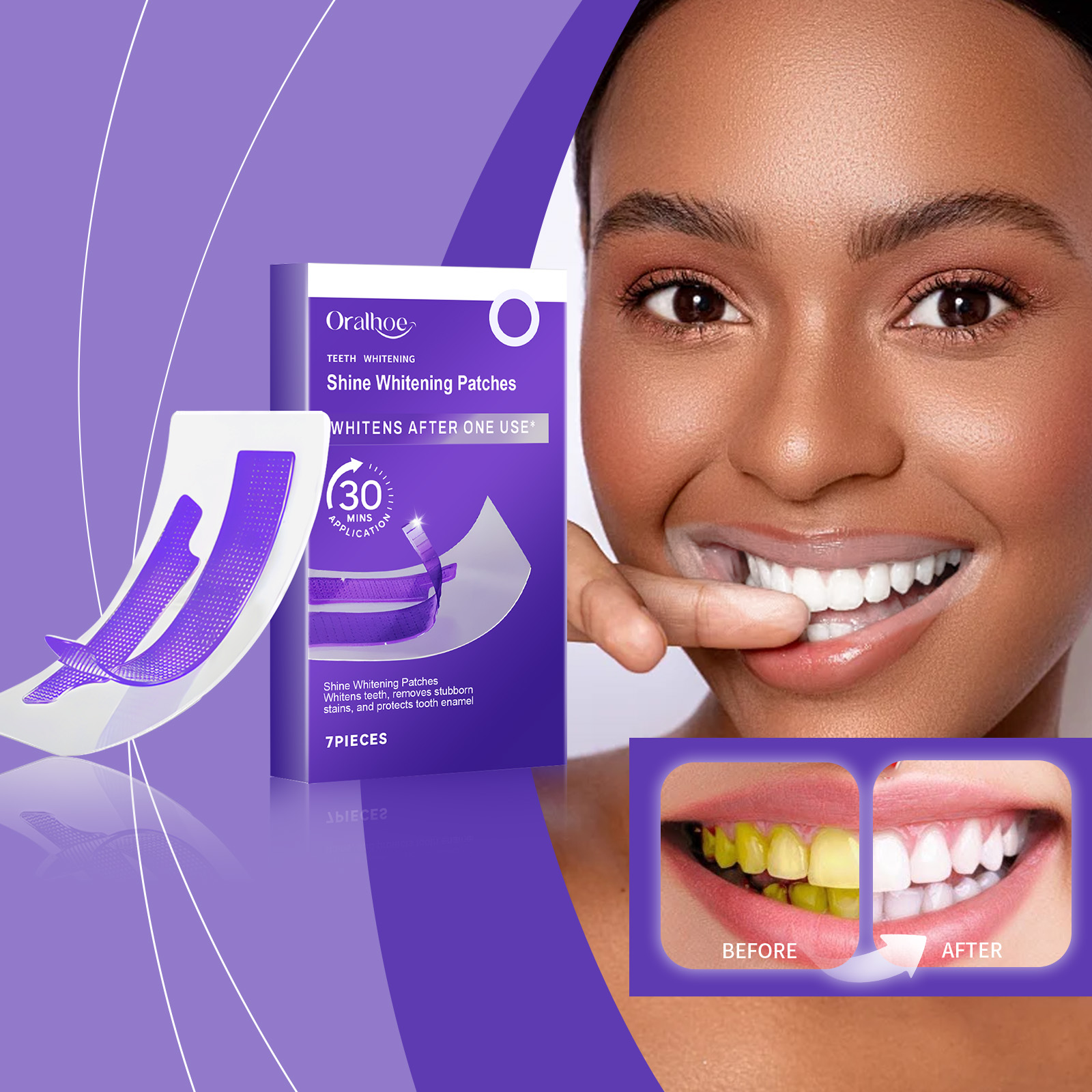 Purple Teeth Whitening Strips  - Teeth Whitening Strips Permanent recensie en prijs