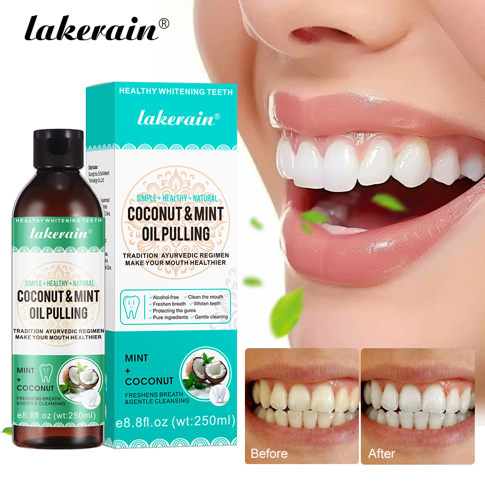 Coconut Mint Pulling Oil Mouth - Teeth Whitening Oil Pulling recensie en prijs