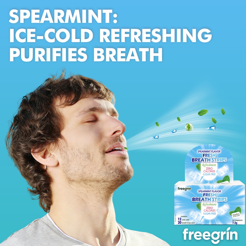 FREEGRIN Spearmint Flavored Fr - Teeth Whitening Strips Permanent recensie en prijs