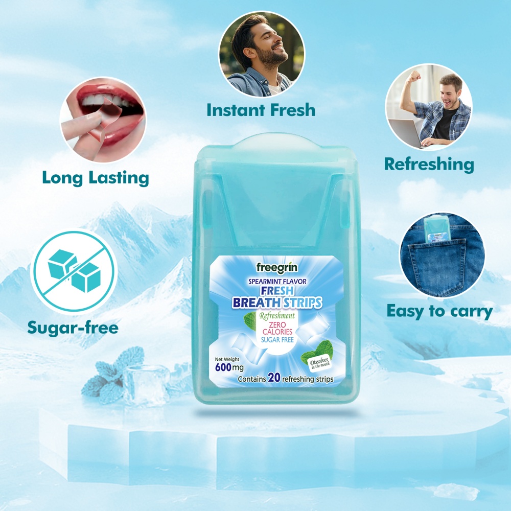 FREEGRIN Spearmint Flavored Fr - Teeth Whitening Strips Permanent recensie en prijs