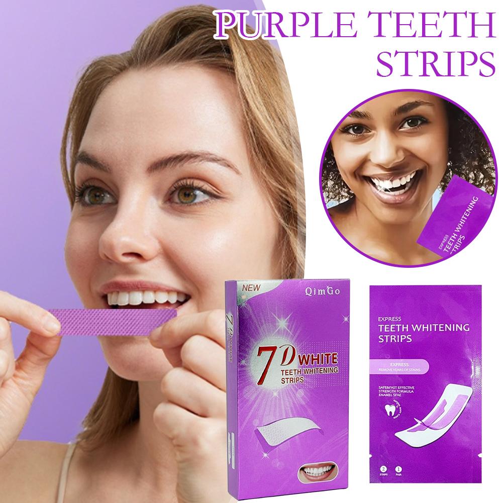 7D Purple Teeth Whitening Stri - Teeth Whitening Strips Permanent recensie en prijs