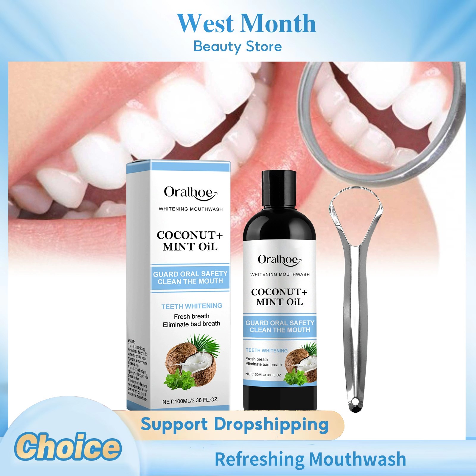 Coconut Mint Pulling Oil Refre - Teeth Whitening Oil Pulling recensie en prijs
