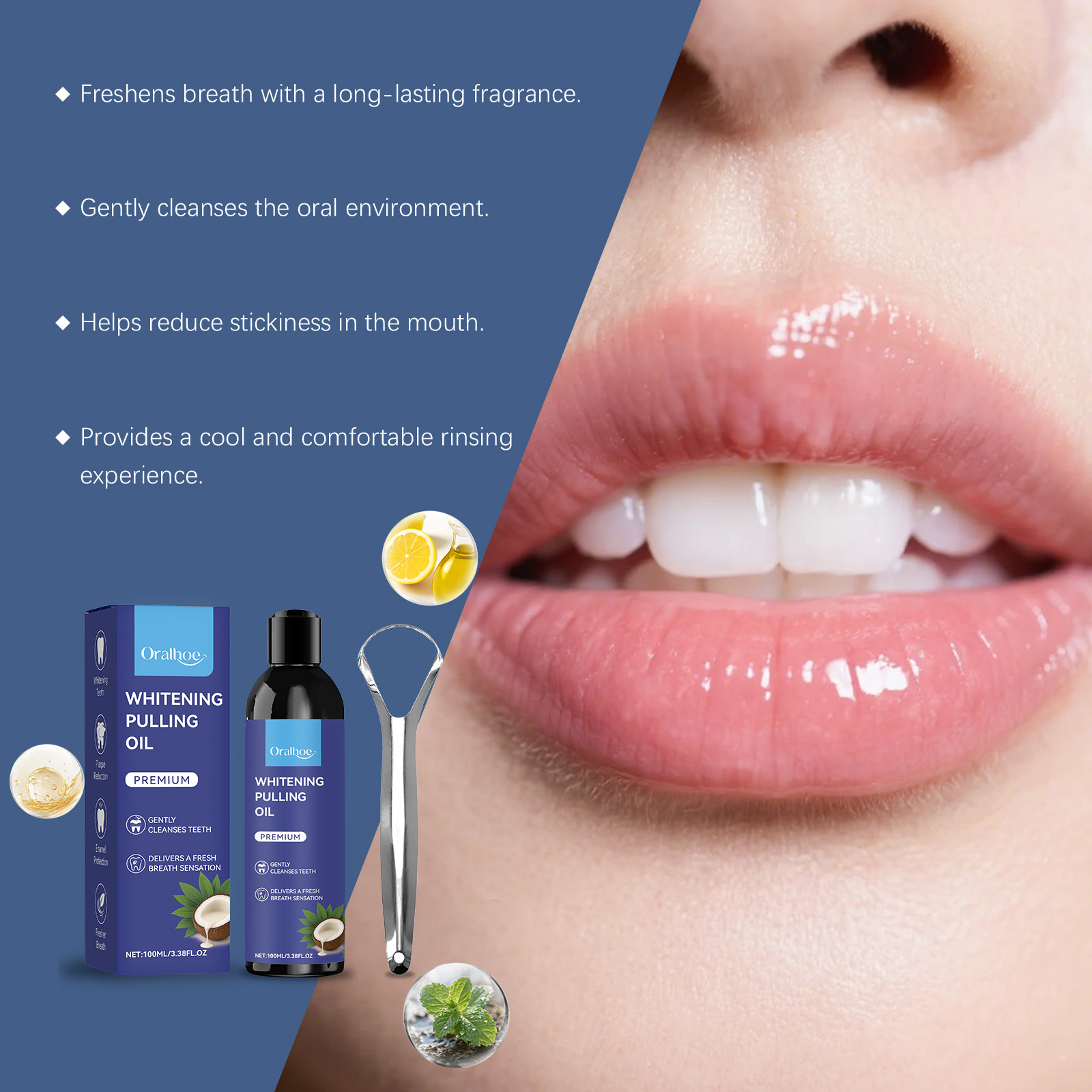 Coconut Mint Pulling Oil Refre - Teeth Whitening Oil Pulling recensie en prijs