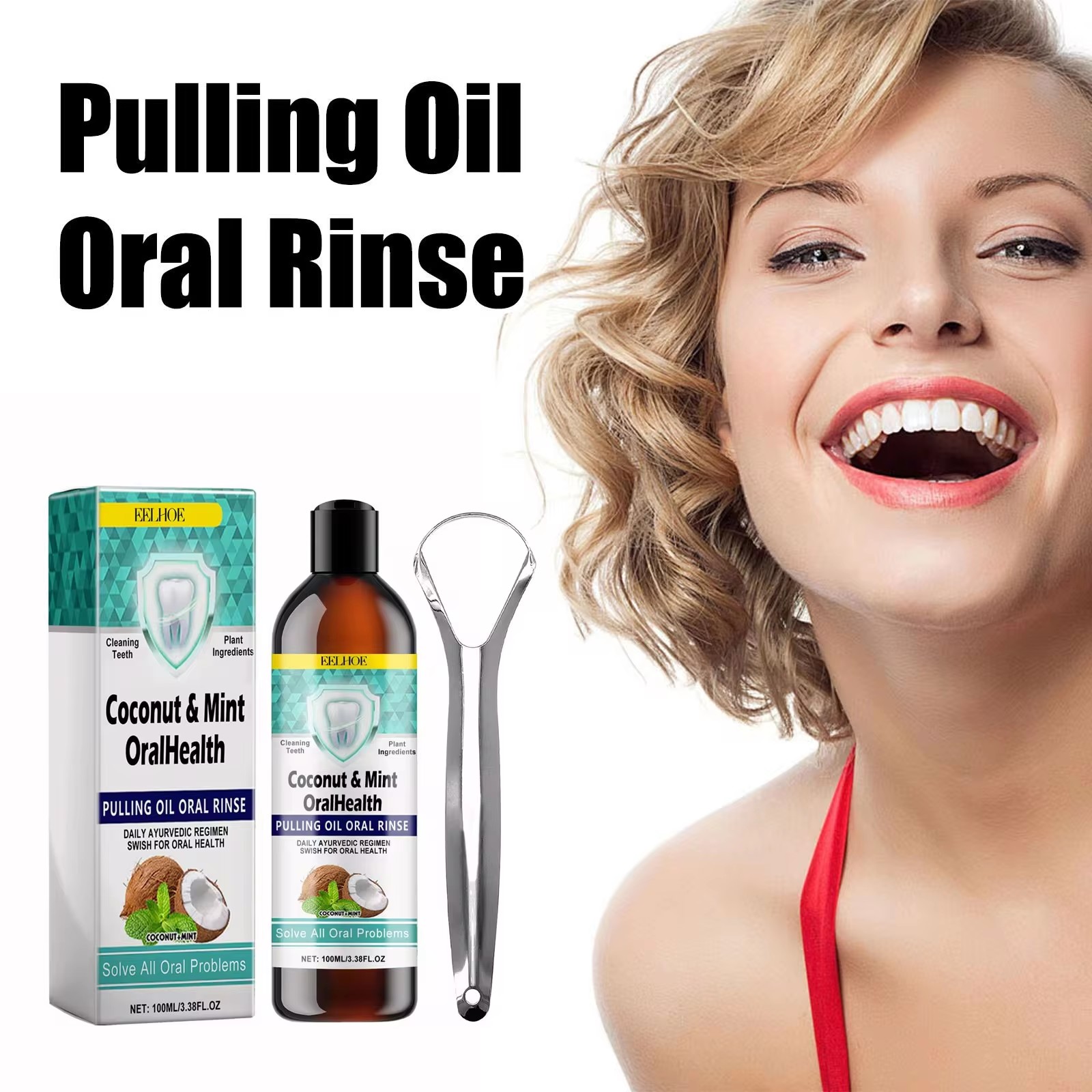 EELHOE Mint Coconut Oil Pullin - Teeth Whitening Oil Pulling recensie en prijs