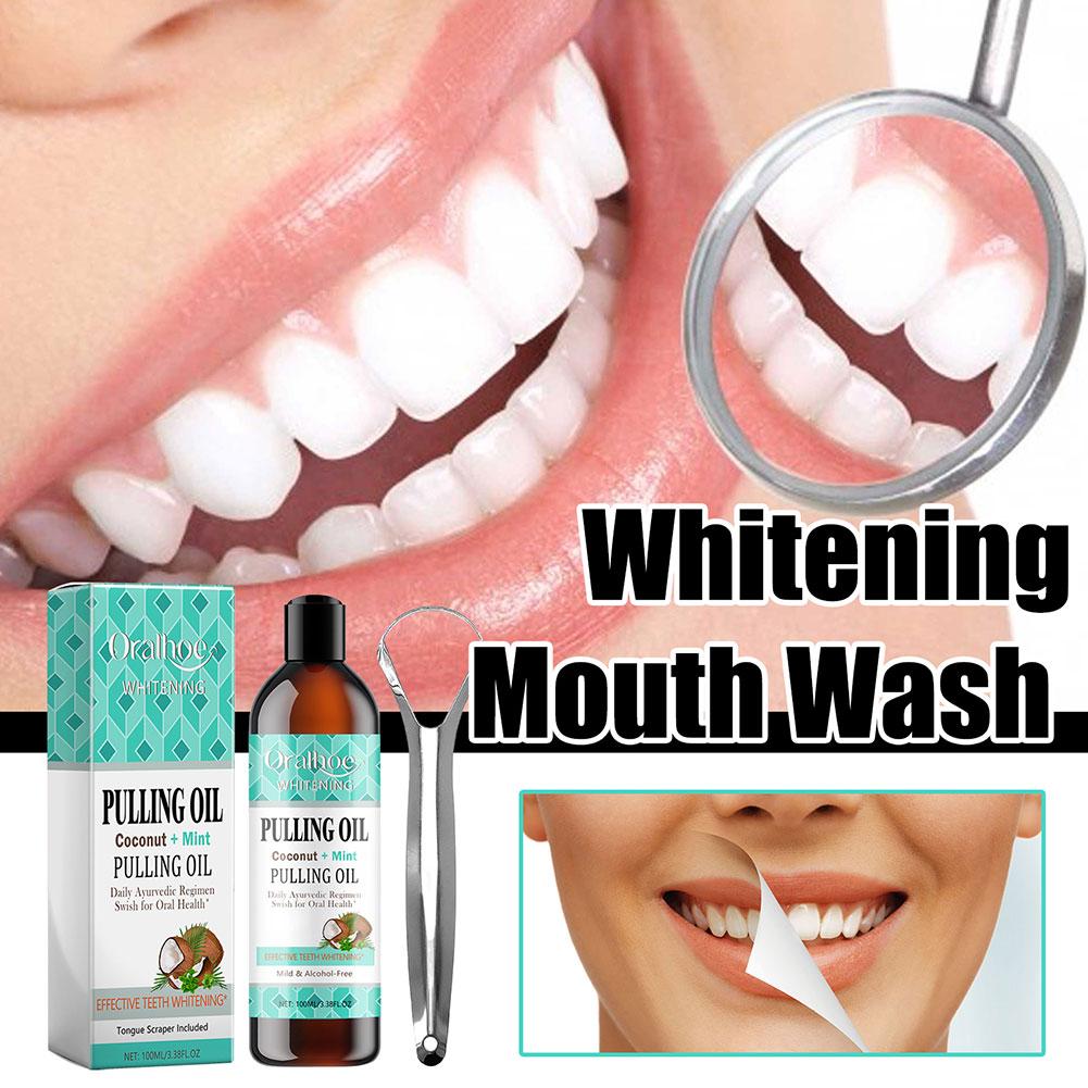 Coconut Mint Pulling Oil Mouth - Teeth Whitening Oil Pulling recensie en prijs