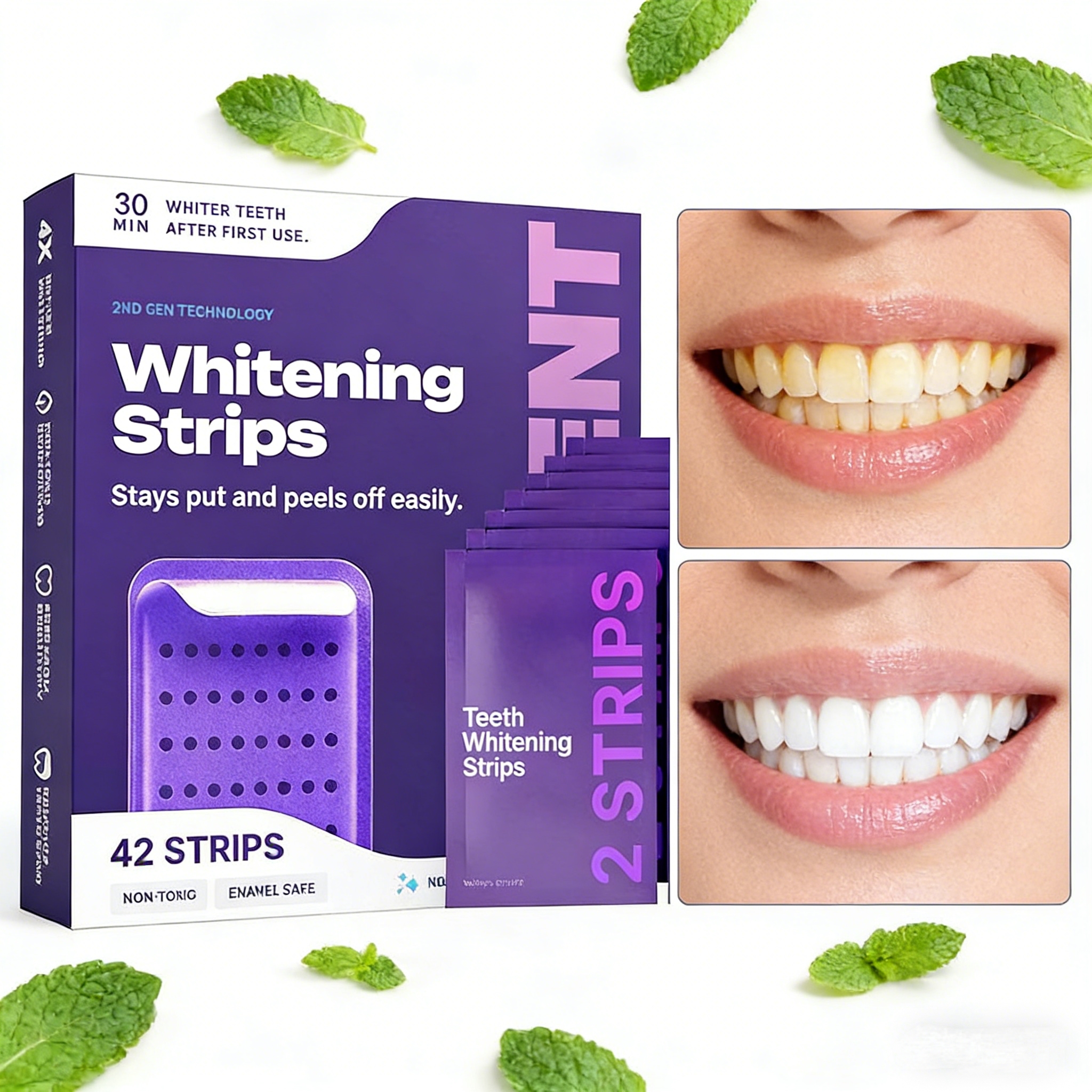 Purple Formula Teeth Whitening - Teeth Whitening Strips Permanent recensie en prijs